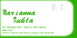 marianna kukla business card